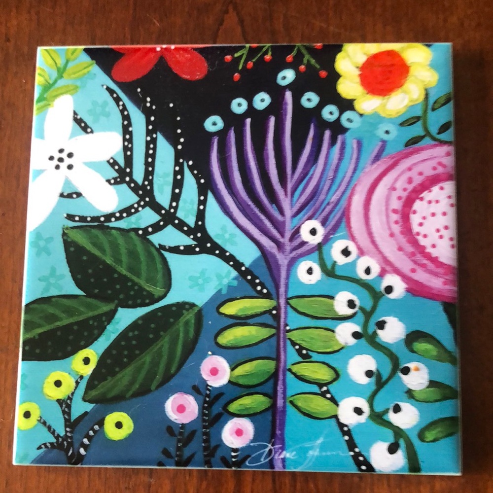 Commemorative tile by Diane Johnson 2022/6" square/ Juneteenth Celebration